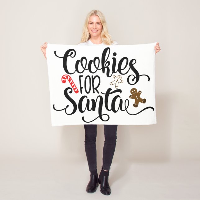 Manta Polar Cookies para Navidades de Santa Fun (In situ)