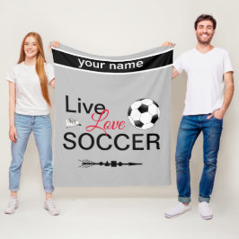 Manta Polar cool amor fútbol deporte agregar nombre