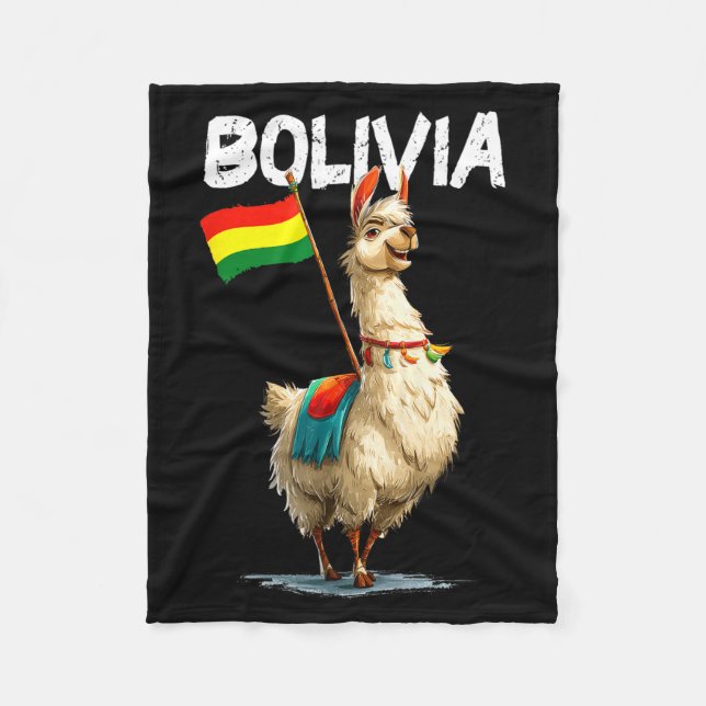 Manta Polar Cool Bolivian Llama Costume For Bolivia Lovers  (Anverso)