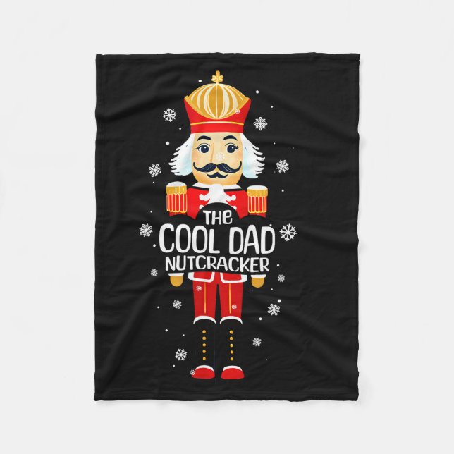 Manta Polar Cool Dad Nutcracker Funny Christmas Family Matchin (Anverso)