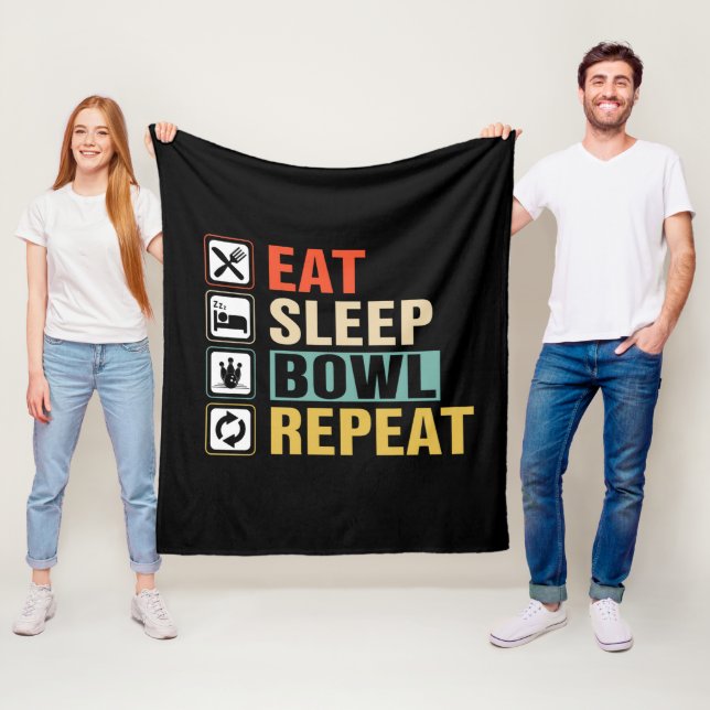 Manta Polar Cool eat sleep bowl repeat word art  (In situ)