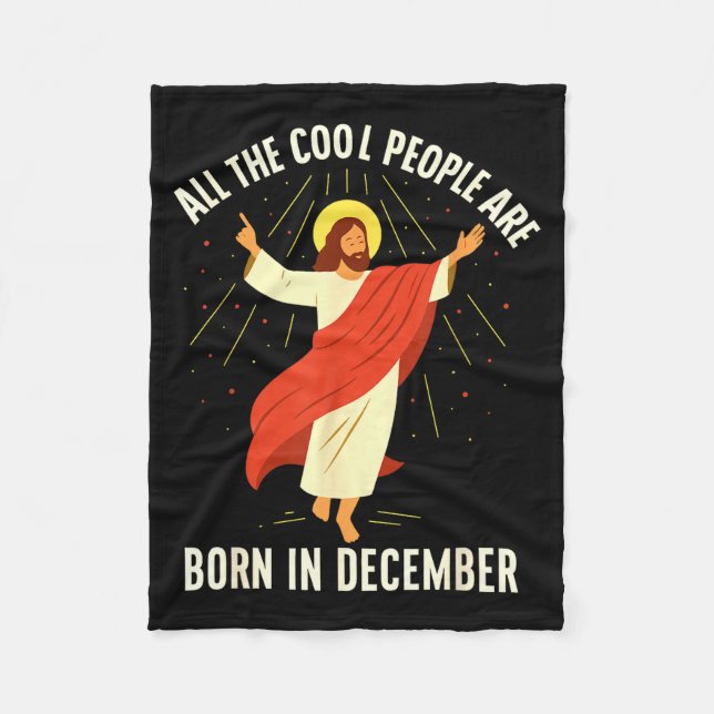 Manta Polar Cool People Are Born In December Christian  (Anverso)