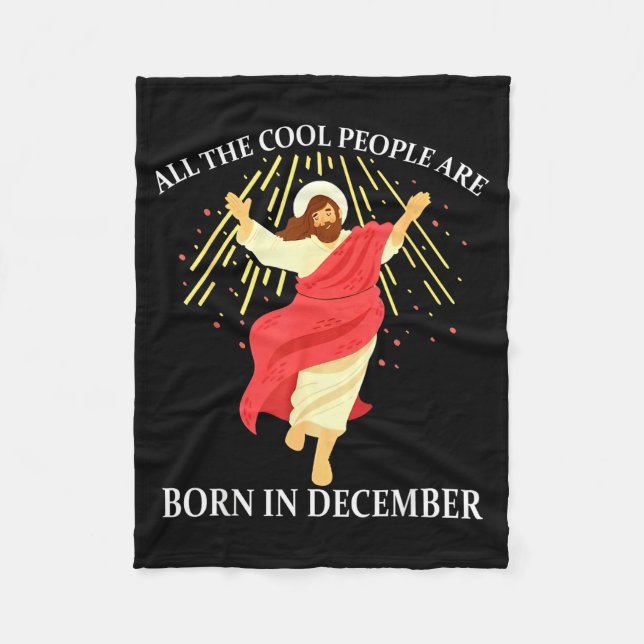 Manta Polar Cool People Are Born In December Christian Funny J (Anverso)