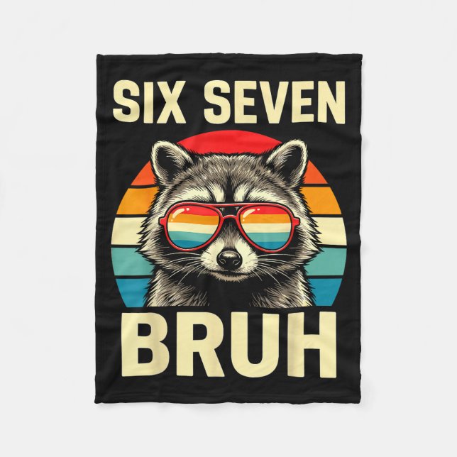 Manta Polar Cool Retro Six Seven Bruh Raccoon Sungles Meme 67  (Anverso)
