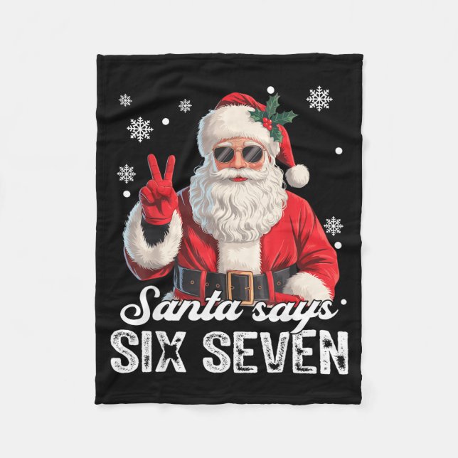 Manta Polar Cool Santa Says 67 Meme Funny Christmas Xmas Men W (Anverso)