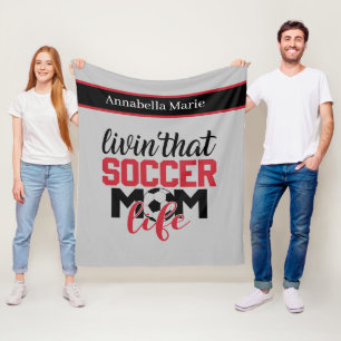Manta Polar cool soccer Mamá agrega deportes de nombre