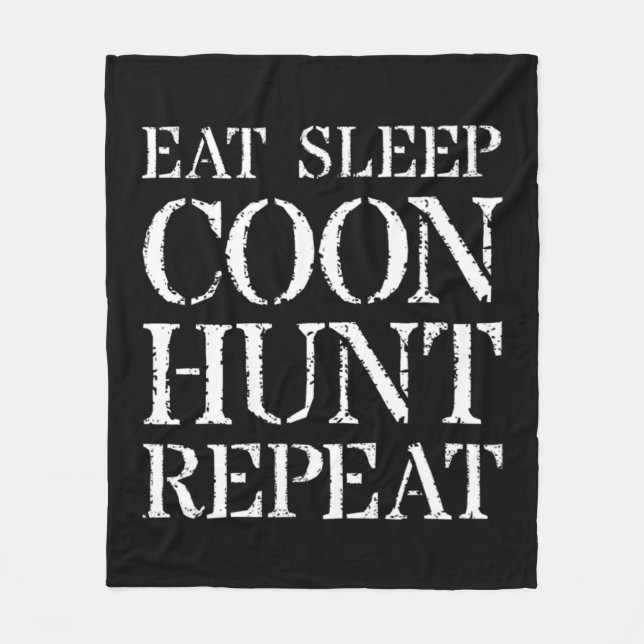 Manta Polar Coon Hunting  For Men & Hunter Gift Eat Sleep Coon (Anverso)