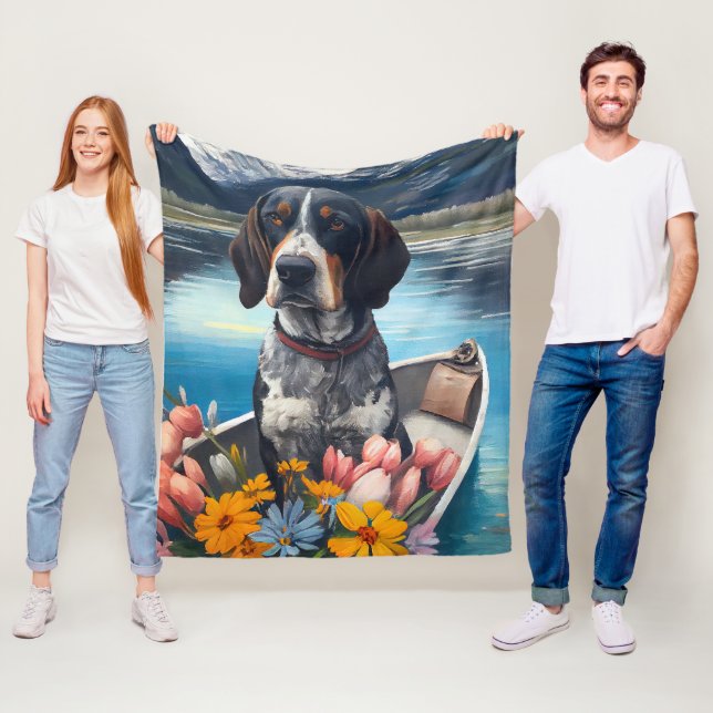 Manta Polar Coonhound de Bluetick en una remo: Una aventura pa (In situ)