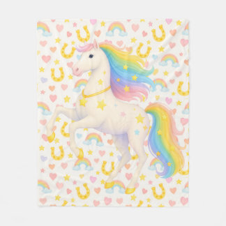 Manta Polar Cooper & Cody Best-Friend Horses Fleece Throw