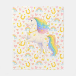 Manta Polar Cooper & Cody Best-Friend Horses Fleece Throw 