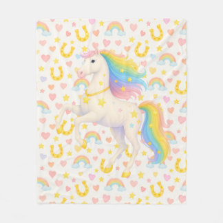 Manta Polar Cooper & Cody Best-Friend Horses Fleece Throw