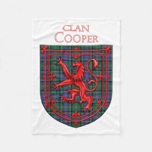 Manta Polar Cooper Tartan Scottish Plaid Lion Rampant