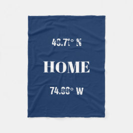 Manta Polar Coordenadas domésticas de personalizado