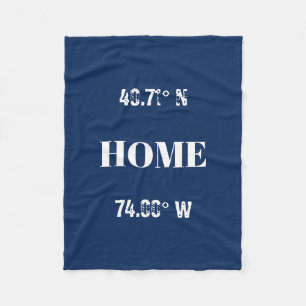 Manta Polar Coordenadas domésticas de personalizado