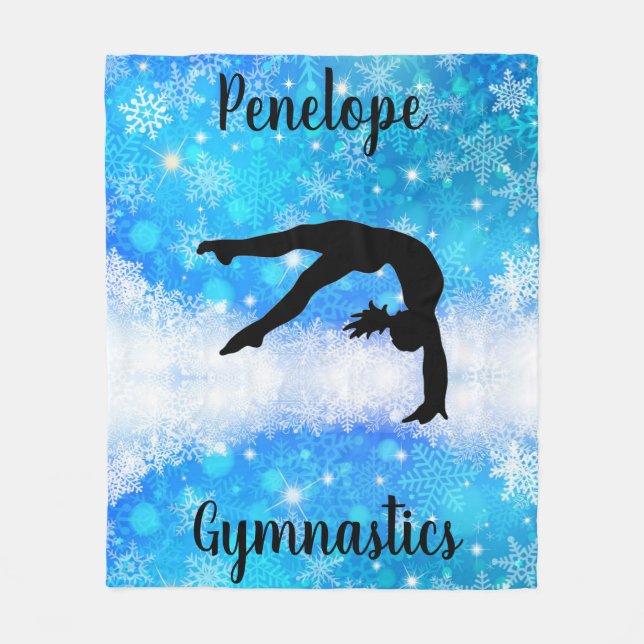 Manta Polar Copo de nieve de gimnasia   (Anverso)