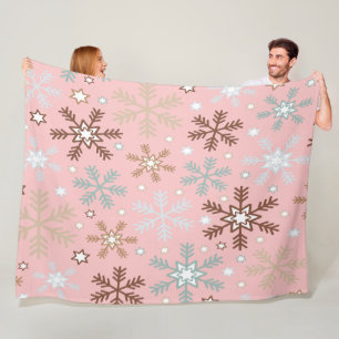 Manta Polar Copo de Nieve Pinkie
