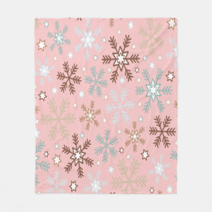 Manta Polar Copo de Nieve Pinkie