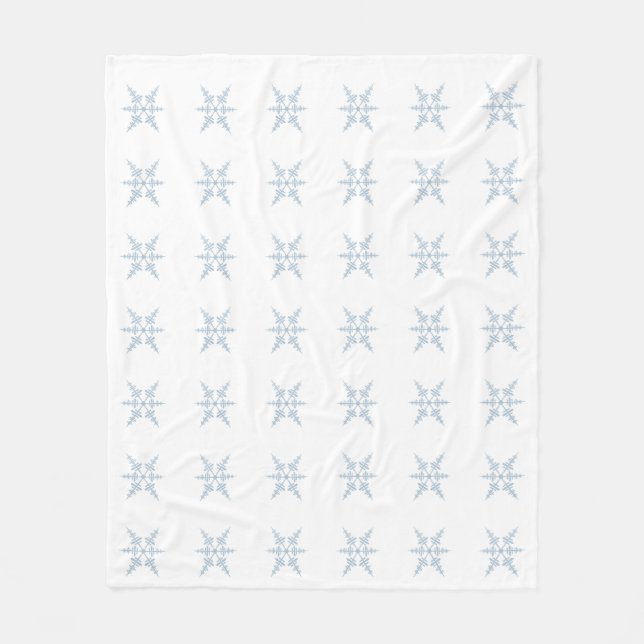 Manta Polar Copos de nieve de invierno (Anverso)