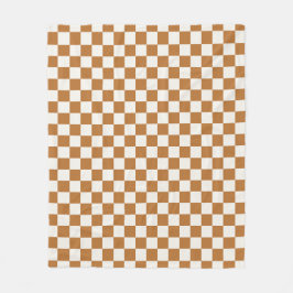 Manta Polar Copper and eggshell checkerboard pattern