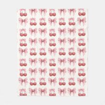 Coqueta de cerezas y arcos rosados