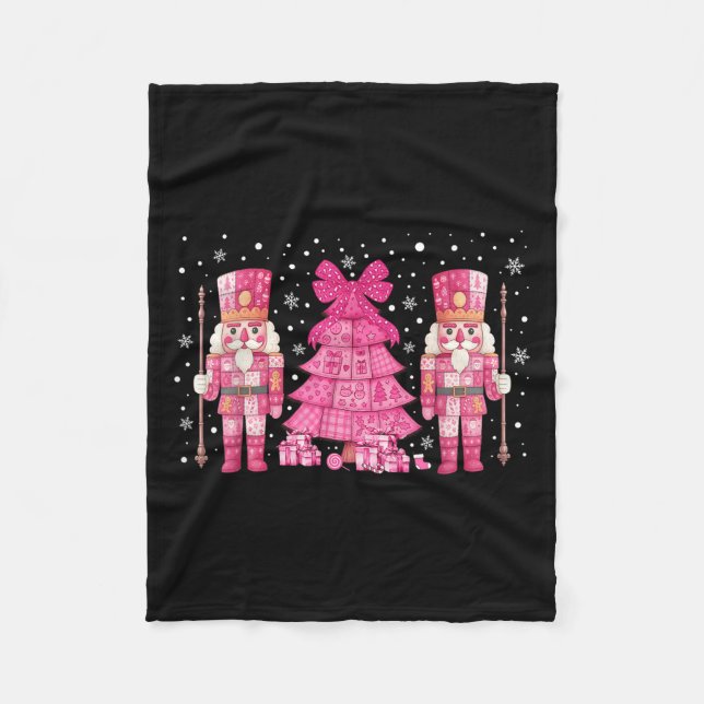 Manta Polar Coquette Christmas Tree Nk Nutcrackers Mujeres Niñ (Anverso)
