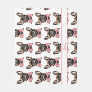 Manta Polar Coquette Frenchie Nombre esterilizable