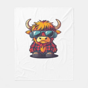 Manta Polar Coquette Highland Cow Bubblegum Tshirt Design, Hol