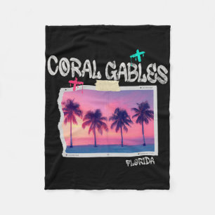 Manta Polar Coral Gables Florida Surfista Retro Playa Vintage