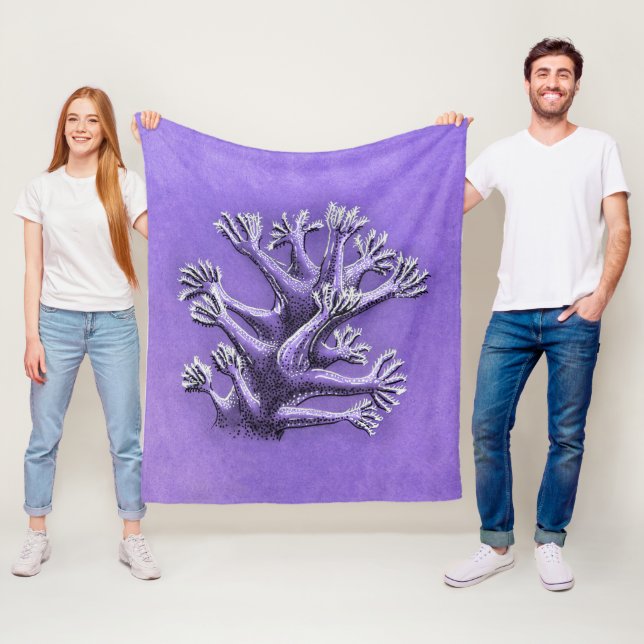 Manta Polar Coral Reef Purple Marine Biology Art (In situ)