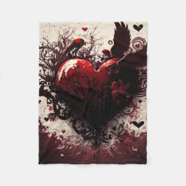 Manta Polar Corazón