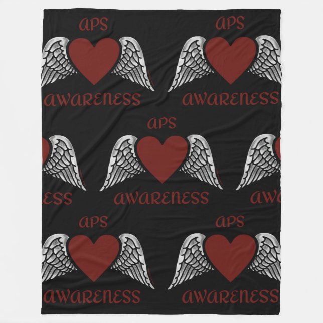 Manta Polar Corazón/Alas...APS Fleece Blanket (Anverso)