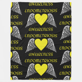 Manta Polar Corazón/Alas... Endometriosis