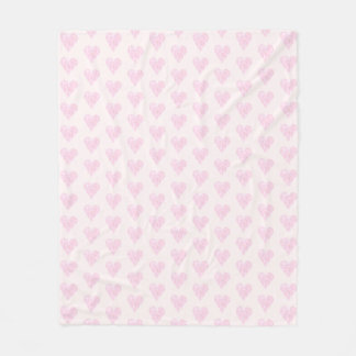 Manta Polar Corazón de amor de dos tonos