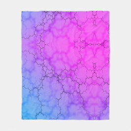 Manta Polar Corazón de arcoiris con marmol