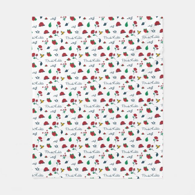 Manta Polar Corazón de Frida Kahlo el | de México (Anverso)