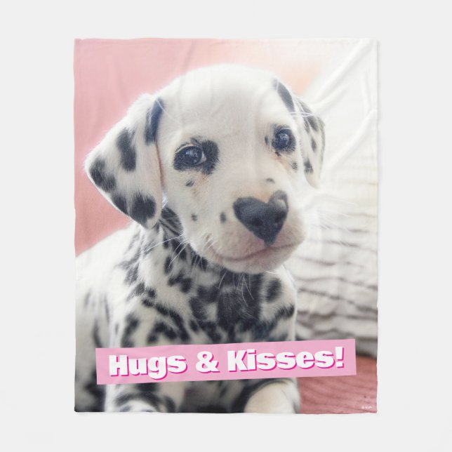 Manta Polar Corazón de Nariz Dálmata (Anverso)