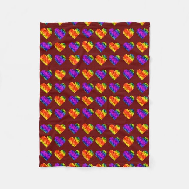 Manta Polar Corazón de tigre 3 (Anverso)
