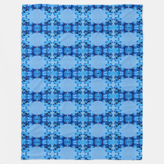 Manta Polar Corazón de tinte azul