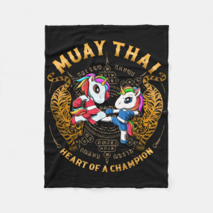 Manta Polar Corazón De Un Campeón - Kickboxing Y Muay Thai Uni