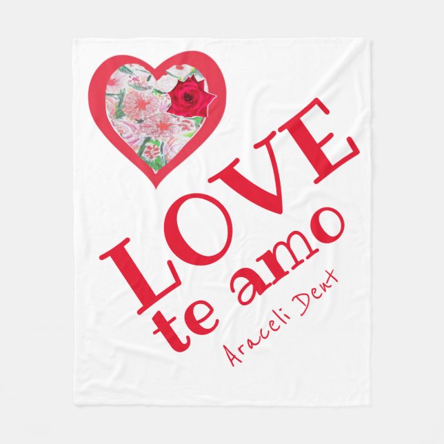 Manta Polar Corazón doble (Anverso)