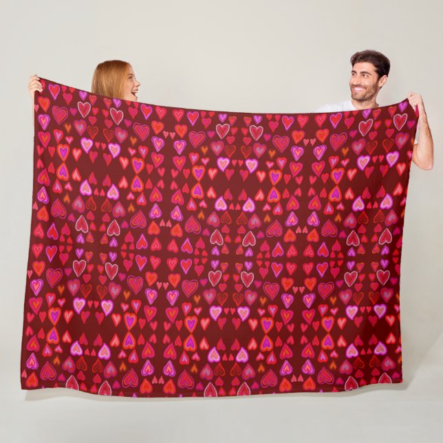 Manta Polar Corazón Fleece Blanket (In situ)