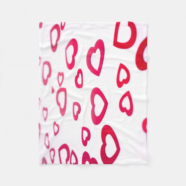 Manta Polar Corazón rojo (Anverso)