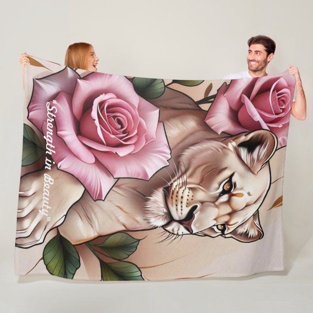 Manta Polar "Corazón suave de leona" (In situ)