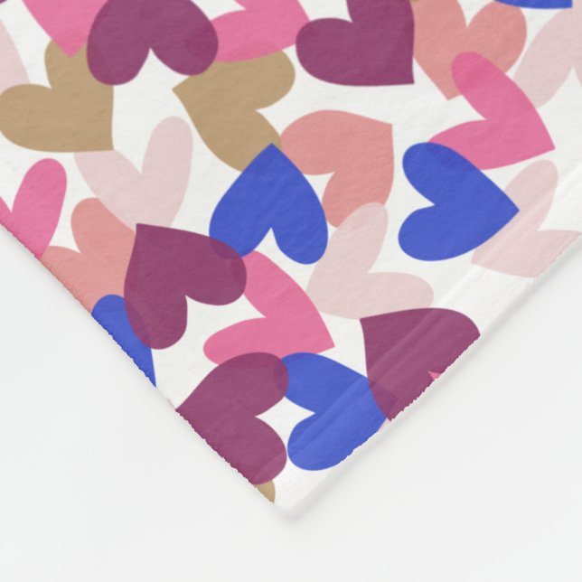 Manta Polar Corazones (Esquina)