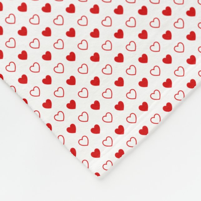 Manta Polar Corazones (Esquina)