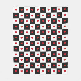 Manta Polar Corazones controlados