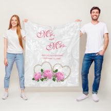 Corazones de perla y rosas Damask Recuerdo del día
