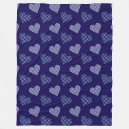 Manta Polar Corazones en caída en primavera