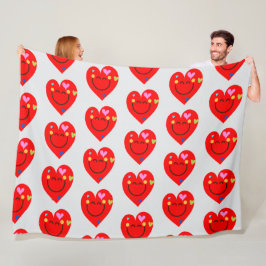 Manta Polar ¡Corazones felices!
