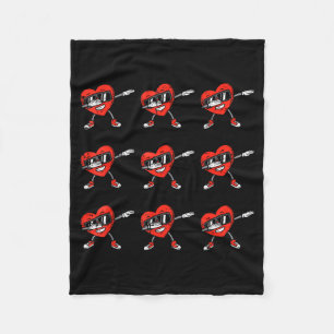 Manta Polar Corazones haciendo Dab Kids Niños Día de San Valen
